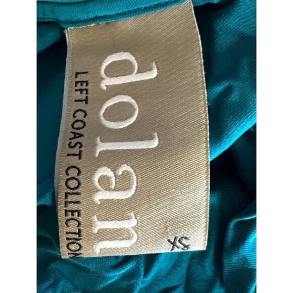 Anthropologie Dolan Left Coast Loren Mini Shift Dress Teal Pocket Casual Size XS - Picture 9 of 10